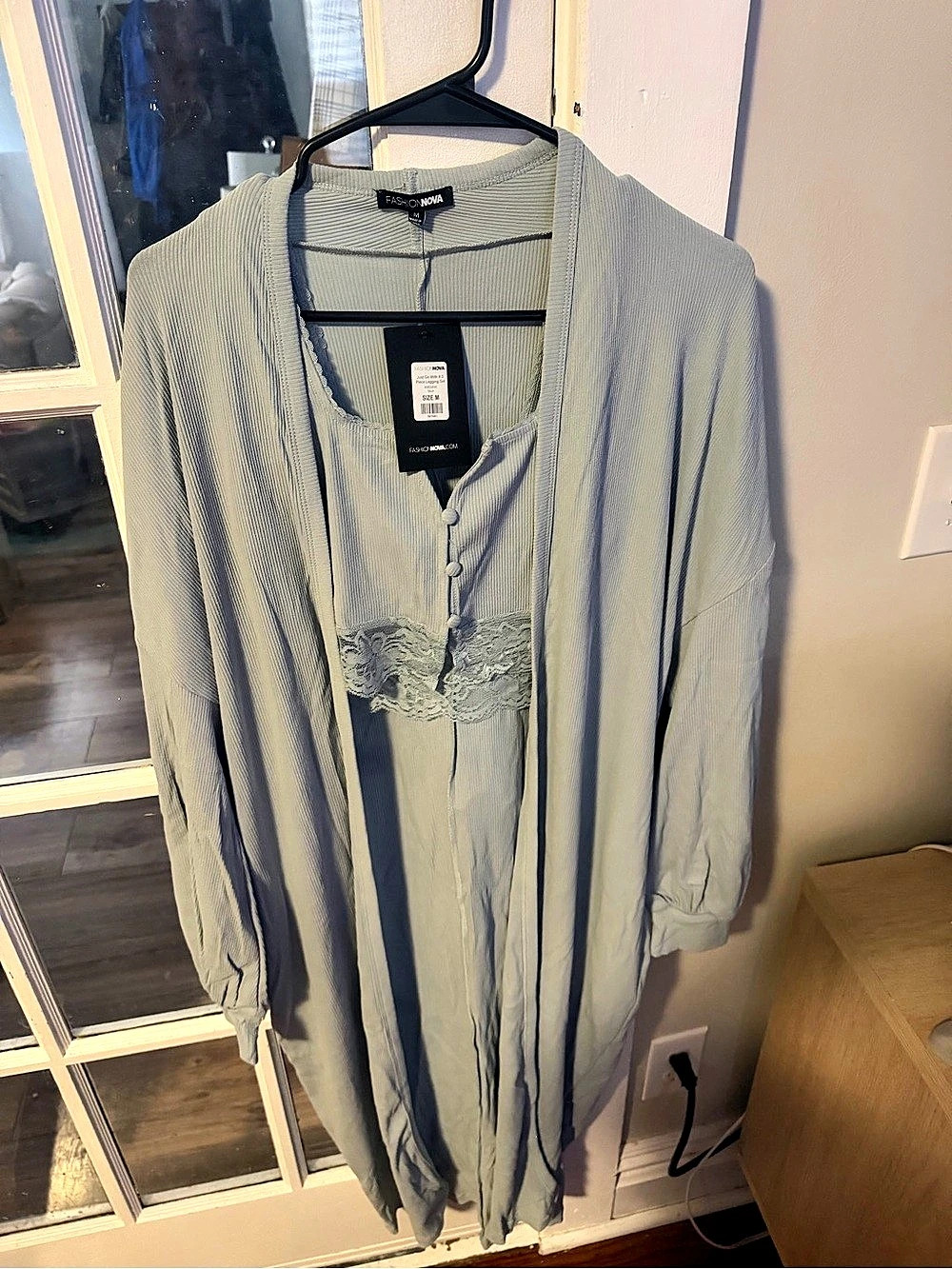 Free People Striped Tunic Blue & White Size Medium